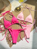 👙 Swim Mod 2 Conjuntos de Maiô Bikini – Alça Canelada Feminino