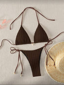 Conjunto de Biquíni de Duas Peças com Sutiã Halter