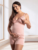 Short Doll Amamentação com renda, click abre facil