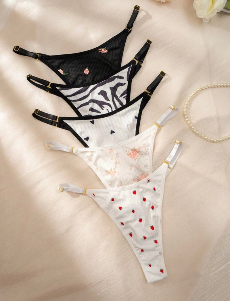 Compre 4 LEVE 5 Calcinhas Femininas Estampadas – Plus Size