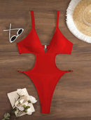 đź‘™ Swim SXY MonoquĂni – Decote Profundo em V e Recorte Vazado Sexy