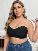 Sutiã Bandeau Plus Size – Sem Arame e com Fechamento Frontal