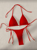 Conjunto de Biquíni de Duas Peças com Sutiã Halter