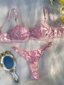 Conjunto de Lingerie em Tule Bordado – 2 Peças