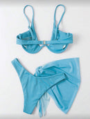 Conjunto de 3 Peças – Sutiã de Arame, Calcinha e Saída Envelope