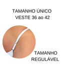 Linda Calcinha Sensual Fio Duplo Bordada em Borboleta com Regulagem