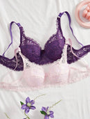 Compre 1 LEVE 2  – Sutiã Sexy de Renda Floral com Armação