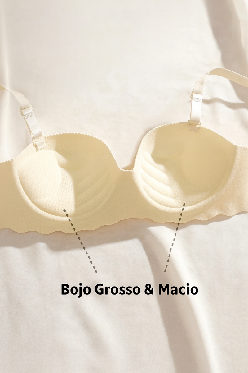 Sutiã Push Up Bege – Sem Costura e Sem Arame