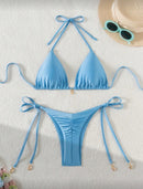 🩱 Swim Maiô Bikini de Duas Peças em Cores Sólidas