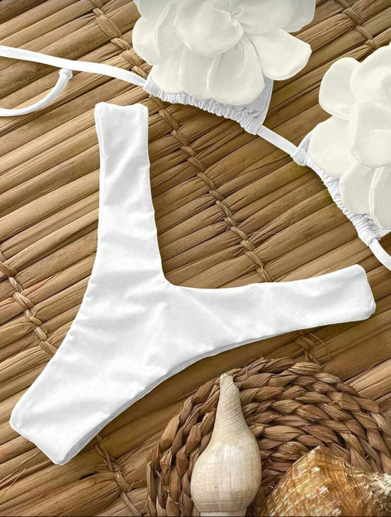 👙 Maiô Bikini Feminino Sexy Oficial Polovedo – Design Floral Sólido