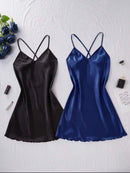 Compre 1 LEVE 2 Camisola em Cetim macio e brilhante com Alças Cruzadas – Cor Sólida