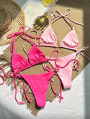 👙 Swim Mod 2 Conjuntos de Maiô Bikini – Alça Canelada Feminino