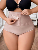 Calcinha Modeladora Pós-Parto com Cintura Alta e Fechamento Frontal – Sem Costura