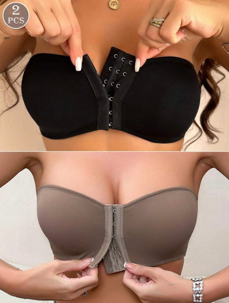 Compre 1 LEVE 2 – Sutiã Corselet de Casamento com Fechamento Frontal