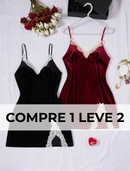 Compre 1 LEVE 2  Camisolas de Veludo com Renda – Alças de Espaguete