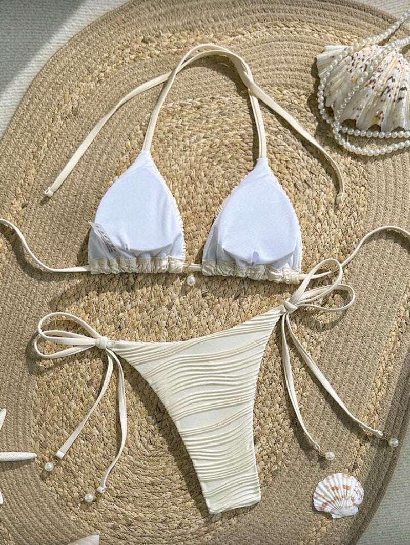 Conjunto de Biquíni de Duas Peças com Sutiã Halter