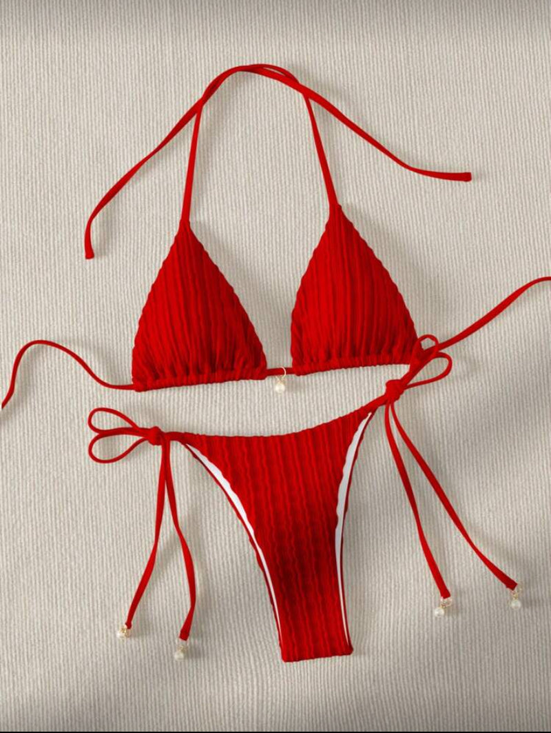 Conjunto de Biquíni de Duas Peças com Sutiã Halter