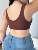 Sutiã Plus Size Sem Aro com Botões Frontais Ajustáveis