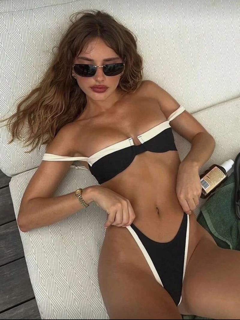 👙 Maiô Bikini Sexy Colorblock – Marca Polovedo para Mulheres