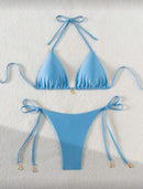 🩱 Swim Maiô Bikini de Duas Peças em Cores Sólidas