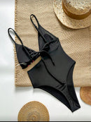 👙 Swim SXY Maiô de Alça Fina – Estampa Posicionada e Design Sexy de Verão