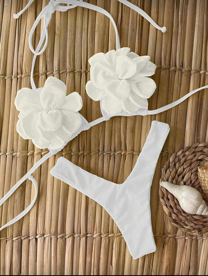 👙 Maiô Bikini Feminino Sexy Oficial Polovedo – Design Floral Sólido