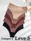 Compre 4 LEVE 5 Calcinhas Sem Costura Plus Size