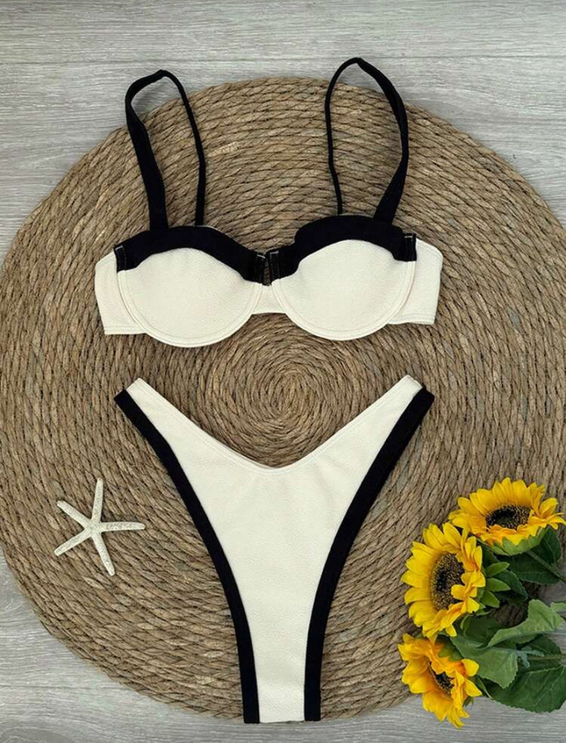 👙 Maiô Bikini Sexy Colorblock – Marca Polovedo para Mulheres