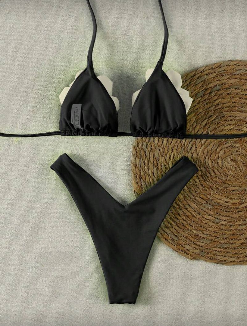 👙 Maiô Bikini Feminino Sexy Oficial Polovedo – Design Floral Sólido