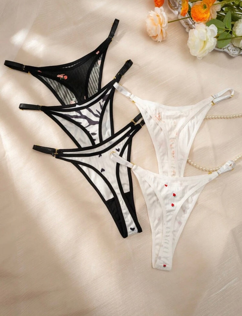 Compre 4 LEVE 5 Calcinhas Femininas Estampadas – Plus Size