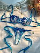 Conjunto de Lingerie Sexy  Céu – 2 Peças com Alça Bordada