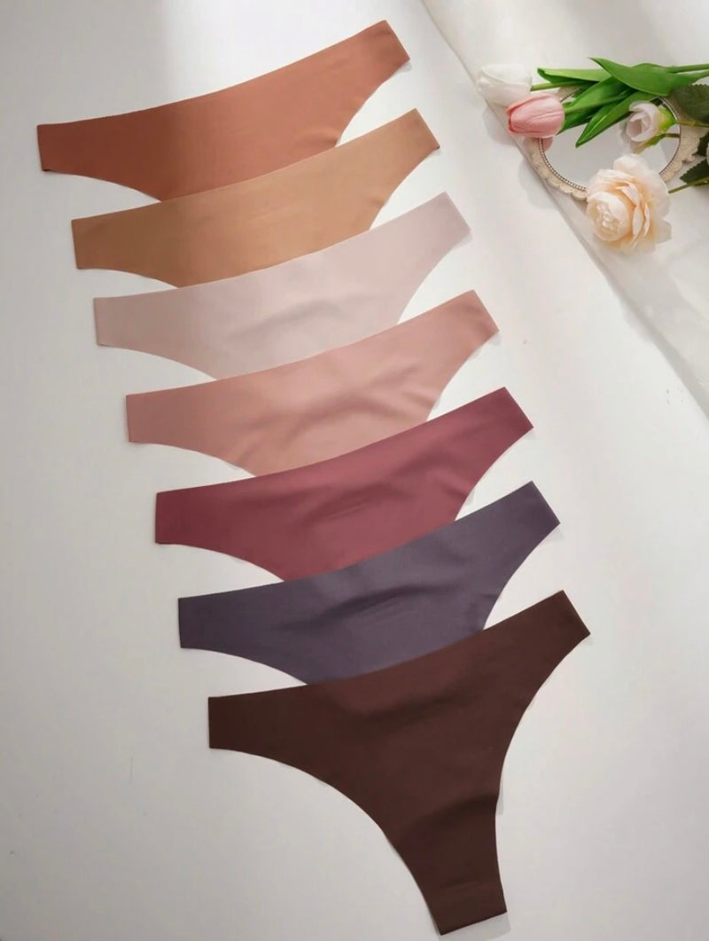 Kit 7 Calcinhas Sexy Plus Size Sem Costura – Cintura Baixa